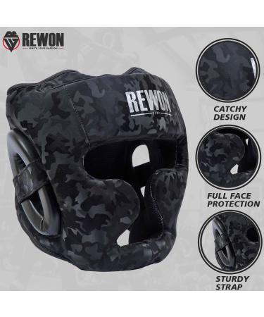 Rewon MMA Kickboxing Helmet - Ultimate Head Protection for Martial Arts Boxing Muay Thai & Taekwondo - Comfortable & Safe Sparring Gear - Buy Online on GoSupps.com