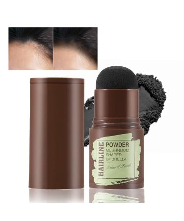 Boobeen Hairline Powder Stick  Hair Shadow Powder for Thinning Hair  Root Touch-Up Powder Quickly Cover Grey Hair  Root Concealer for Hair Loss Black