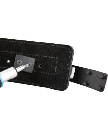 C.P.Sports Leather Powerlifting Belt with Power Buckle - Professional Training & Weight Lifting Belt for Fitness & Bodybuilding (M: 69-92cm Black) - Buy Online on GoSupps.com