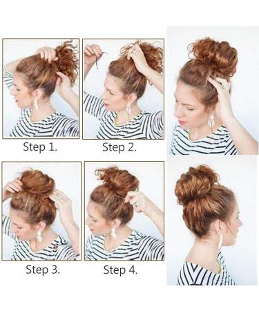 Buy SEGO 2 PCS Hair Extensions - Natural Wavy Bun Hairpiece in Medium Blonde | International Shipping Available - Buy Online on GoSupps.com