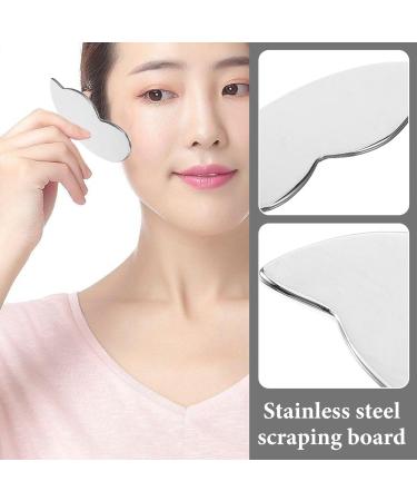 Buy Healvian Stainless Steel Gua Sha Board - Facial Massage Tool for Skin Care Reduce Puffiness & Muscle Tension - International Shipping Available - Buy Online on GoSupps.com
