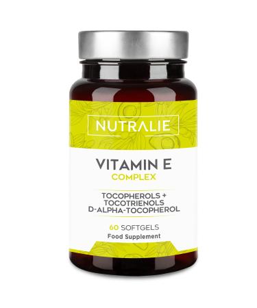 Vitamin e maximum natural recording |Antioxidative cell protection with 8 molecules of tocopherols and Tocotrienols |60 capsules river nutralie - Buy Online on GoSupps.com