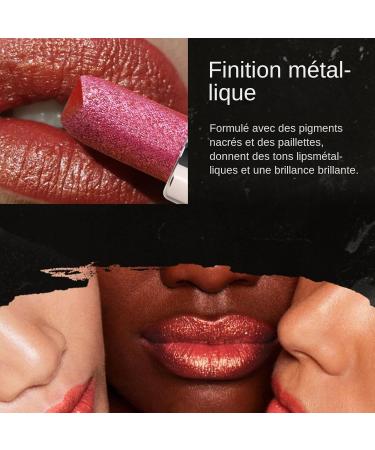  Wezalget Glitter Lip Gloss 3 Lipsticks with Luminous Finishes | Radiant Red For Office Home Evening and Travel - Buy Online on GoSupps.com