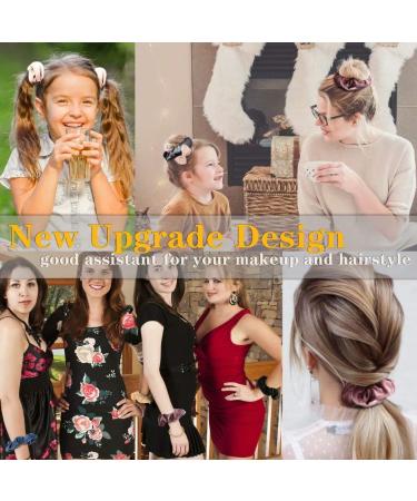 Jaolex 4 Pack Hair Scrunchies with Zipper Pocket - Velvet Elastic Hair Bands - Buy Online on GoSupps.com