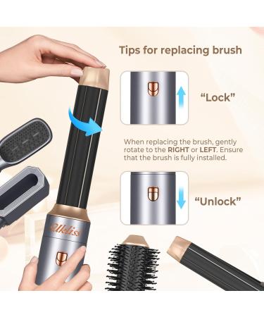 Air Styler 6-in-1 Hair Dryer & Curler Volume & Smooth Finish - Gray | International Shipping - Buy Online on GoSupps.com
