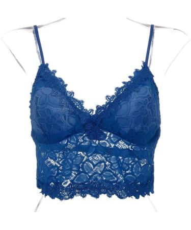 Shop Haiorziyou Sport BH for Big Breasts - Sexy Strappy Crop Top for Women & Teens - Boho Tank Bustier Neckholder - Plus Size XXL Blue - Buy Online on GoSupps.com