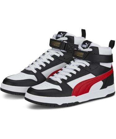 PUMA Men's Rbd Game Sneaker 9 - White/Red/Black/Gold - Buy Online on GoSupps.com