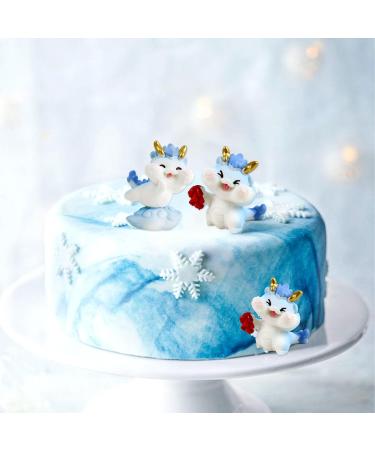 Cyodoos 2PCS New Year Decoration Dessert Cupcake Toppers Spring Festival Party Supplies Baking Accessories Dessert Dragon Selection New Year Party Supply Dragon Cupcake Toppers - Buy Online on GoSupps.com