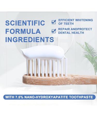 Beamach Hydroxyapatite Toothpaste Nano 7.5% Hydroxyapatite Toothpaste Whitening Tooth Repair Protects Enamel and Strengthens Teeth Fluoride-Free Gentle Mint Fresh Breath - Buy Online on GoSupps.com