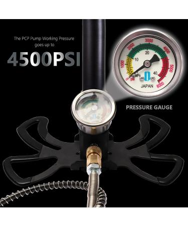 VEPURLT 3-Stage High Pressure Hand Pump | 4500Psi for Air Rifles, Car Tires & Scuba Tanks - Buy Online on GoSupps.com