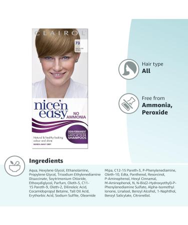 Clairol Nice'n Easy No Ammonia Hair Dye 73 Ash Blonde - 1 Count, Pack of 1 - Buy Online on GoSupps.com