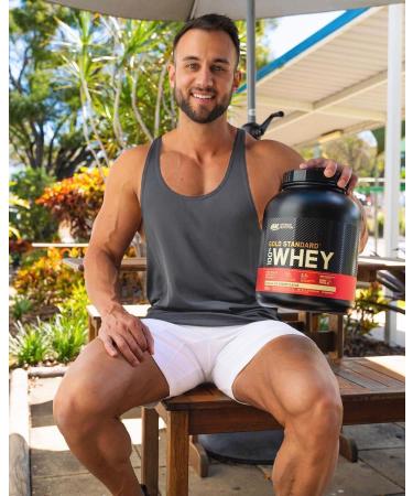 Optimum Nutrition Gold Standard 100% Whey Protein Powder French Vanilla Creme 2.27 Kg Medium - Buy Online on GoSupps.com