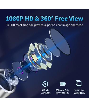 Waterproof Ear Wax Removal Kit with 8 Pcs Ear Set and 6 Spoons - Ear Cleaner Tool for iOS & Android - Buy Online on GoSupps.com