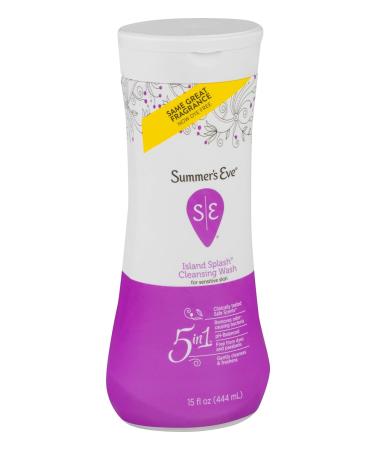 Summer's Eve Island Splash Cleansing Wash 15 oz - Pack of 12 | pH-Balanced, Dermatologist & Gynecologist Tested - Buy Online on GoSupps.com
