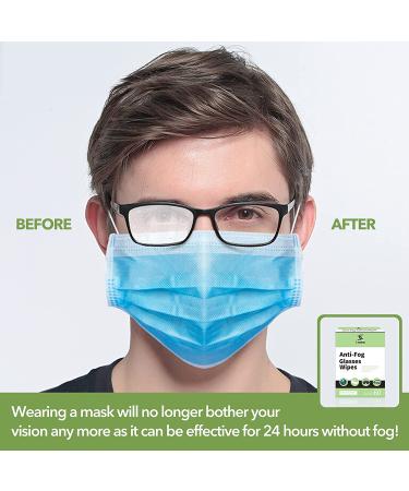 Anti Fog Wipes for Glasses - 70 Count Pre-Moistened Defogging Screen Wipes | Quick Dry, Individual Wrapped | Suitable for All Types of Glasses and Electronics Touchscreens - Buy Online on GoSupps.com