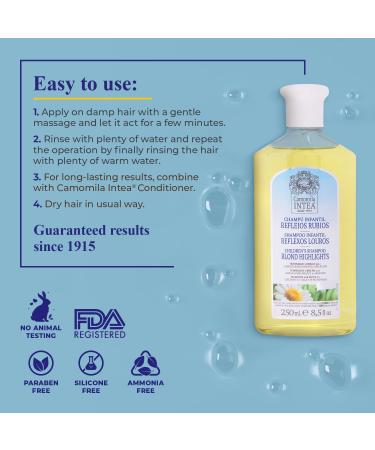 Camomila Intea Kids Blonde Highlights Shampoo - 8.5oz Natural Extract Toddler Shampoo - Buy Online on GoSupps.com