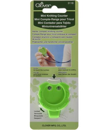 Clover Mini Kacha-Kacha Green Knitting Stitch Counter - 1 x 1 - Buy Online on GoSupps.com