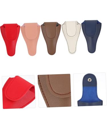 FRCOLOR 35 STK Leather Nail Clipper & Scissor Protective Covers - PU Shear Bags for Manicure & Pedicure - 7 Colors - Buy Online on GoSupps.com