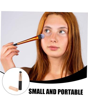 VINTORKY Round Head Silicone Lip Brush Silicone Cosmetics Brush Lip Gloss Brush Portable Concealer Silicone Makeup Applicator Makeup Brush Lip Balm Wood Dust-proof Lip Cream Miss - Buy Online on GoSupps.com