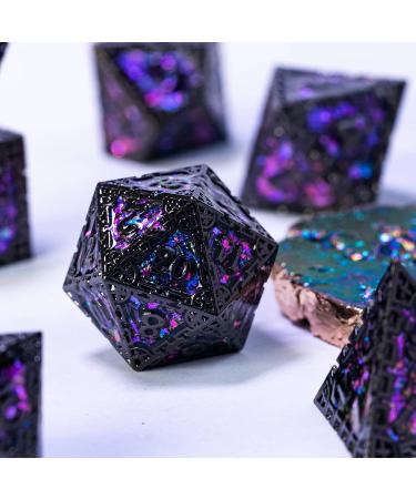UDIXI Metal DND Dice Set - 7PCS Polyhedral Dragon D&D Dice - Perfect Dungeons and Dragons Gift - Role Playing Metal Dice Set (Black 2) - Buy Online on GoSupps.com