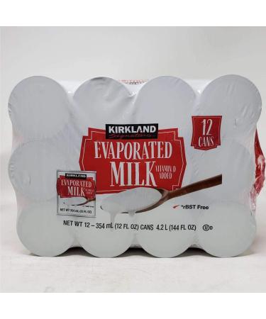 Kirkland Signature Evaporated Milk 12 Cans 12 FL OZ Each