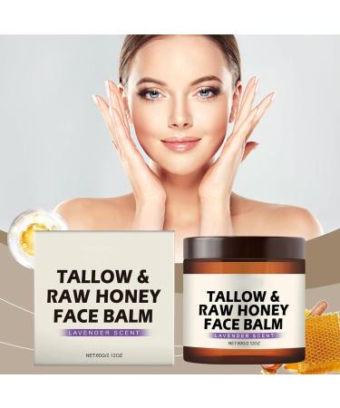  QFFYFZAL Facial balm with tallow and raw honey moisturizing smoothing and nourishing for naturally balanced skin firming cream for face and body - Buy Online on GoSupps.com