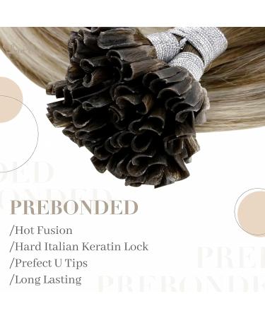 Premium Real Hair Extensions - Brown U-Tip & Balayage 50g Pre-Bonded Extensions - Buy Online on GoSupps.com