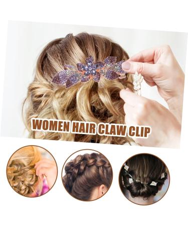DOITOOL Rhinestone Hair Clip Hairstyle Hairpin Women's Hair Clips Elegant Hair Clip Ladies Hair Clip Hair Pin Hair Barrettes Aesthetic Hair Accessories Metal Hair Clip Spring - Buy Online on GoSupps.com