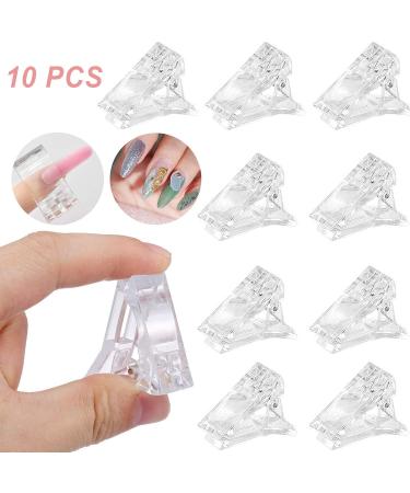 AONAT 10-Piece Polygel Nail Clips | Transparent Nail Tip Tool for DIY Manicure | Essential Nail Accessories - Buy Online on GoSupps.com