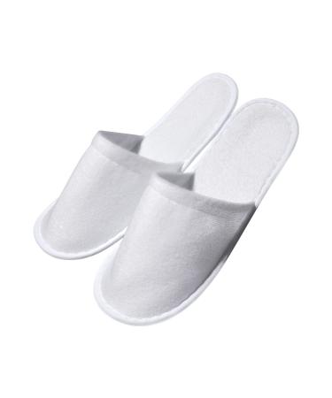 Innyt and 100 pairs of white hotels lip slippers disposable slipper guest spouts slippers men and ladies slippers - universal size for hotel house spa guests