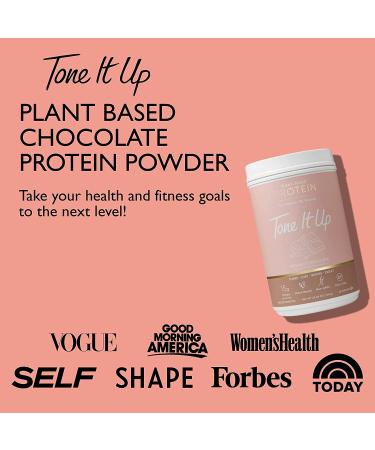 Tone It Up Organic Pea Protein Powder for Women - 15g Protein - Sugar Free, Gluten Free, Dairy Free, Kosher - 1.54lb Chocolate - Buy Online on GoSupps.com