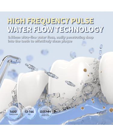 MiMO Water Dental Flosser - Cordless Oral Irrigator 5 Modes & 10 Levels of Pressure Self-Cleaning 5 Jet Tips Deep Dental Care Elegant Navy Blue Design - Shop Internationally - Buy Online on GoSupps.com