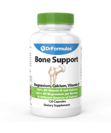 DrFormulas Bone Support 100% DV 1000mg Calcium Supplement Carbonate Citrate Gluconate (not d-glucarate) Chloride with Vitamin D Magnesium and Boron - 30 Day Supply - Buy Online on GoSupps.com