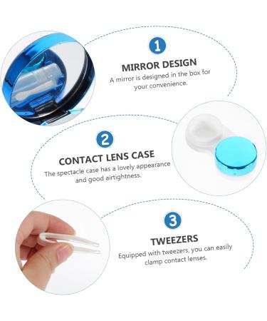 Lalafina Colored Contact Lenses Travel Set - Eye Case Makeup Mirror & Care Kit for International Shipping - Buy Online on GoSupps.com