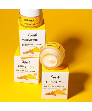 Sweet Chef Turmeric + Vitamin C Booster Eye Cream - Hydrating Gel-Cream for Dark Circles & Puffiness - Sensitive Under-Eye Moisturizer (15ml/0.5oz) - Buy Online on GoSupps.com
