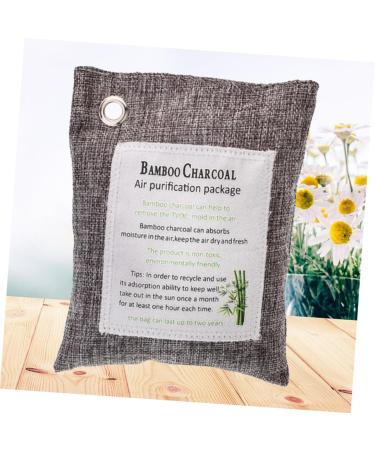 HOMSFOU 2 Pcs Bamboo Charcoal Bags - Natural Deodorizer & Odor Remover for Fresh Air | Eco-Friendly Air Freshener - International Shipping Available - Buy Online on GoSupps.com