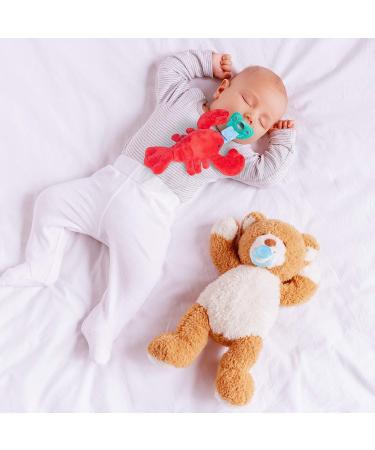 Plush Lobster Pacifier Holder - Soothie Snuggle Pacifier with Stuffed Animal - Silicone Pacifier for Newborn Baby (0+ Months) - Buy Online on GoSupps.com