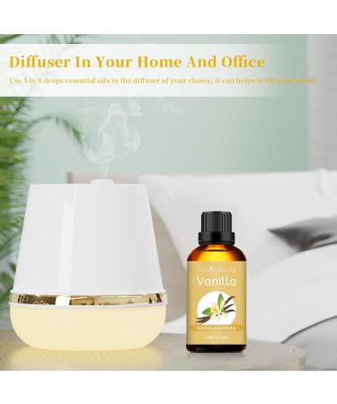 Vanilla Essential Oil 100ML 100% Pure & Natural Vanilla Oil for Aromatherapy & Diffuser Undiluted Premium Perfume Vanilla Fragrance Oils for Skin/Nails/Soap/Candle Making Massage Bath - 3.38 Fl Oz SE-Vanilla 100ML - Buy Online on GoSupps.com