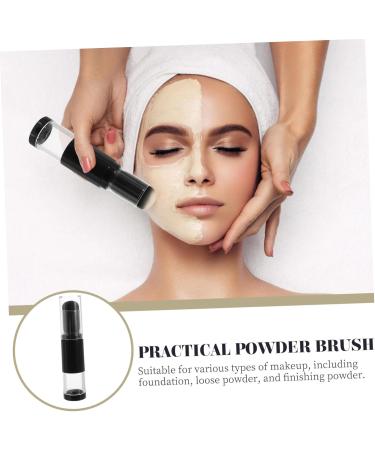 minkissy Reusable Travel Brush Powder Foundation Makeup Supplies Cosmetics Applicator Tool Bronzer Brush Blush Brush Small Powder Plastic Baking Powder Translucent - Buy Online on GoSupps.com