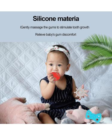 Silicone Baby Teething Toys - Pack of 3 | Soothes Teething & Gum Discomfort 0-36 Months - Buy Online on GoSupps.com