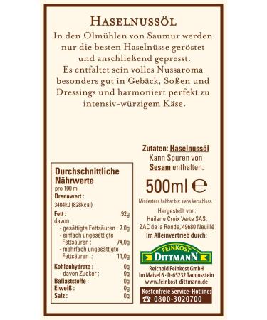 La Tourangelle Hazelnut Oil - Intense Roasted Hazelnut Flavor | 250 ml - Premium Quality & International Shipping - Buy Online on GoSupps.com