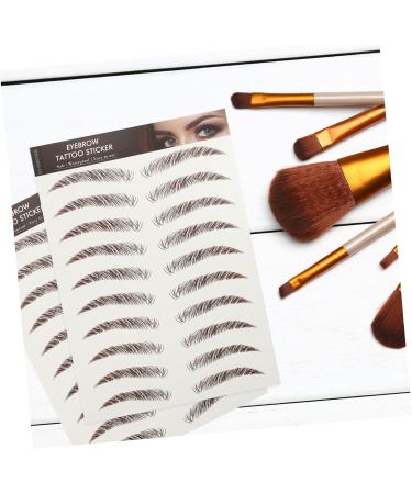 BIUDECO Fake Eyebrow Stickers 9 Sheets Waterproof Eyebrow Stickers 6d Hair-like Eyebrows Stickers Eyebrow Trimming 3d Cosmetic - Buy Online on GoSupps.com