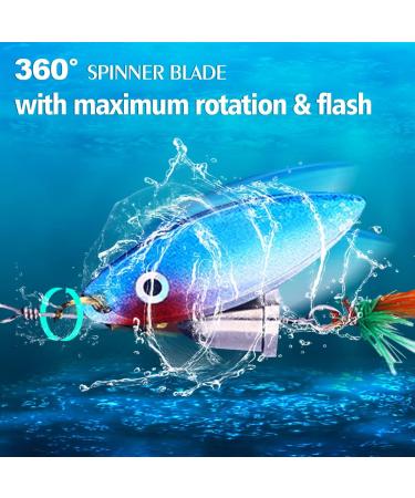 HENGJIA Trout Spinner Bait Lures Kit - 10PCS, Ideal for Bass, Trout, Pike, Steelhead - Freshwater and Saltwater Fishing Spoons Included - Buy Online on GoSupps.com