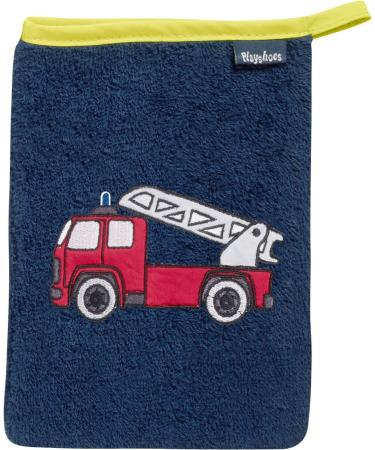 Playshoes Unisex Children's Terry Cloth Wash Mitt Fire Brigade 340094 11 - Navy 15x20 cm 15x20 cm 11 - Navy