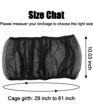 Adjustable Bird Cage Cover Seed Feather Catcher for Parakeet Macaw - 2 Pack - Buy Online on GoSupps.com