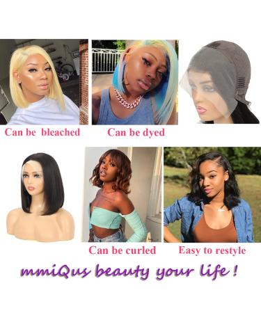 10 inch Brazilian Virgin Human Hair Straight Bob Wig | HD Lace Front | 160% Density | Natural Color - Buy Online on GoSupps.com