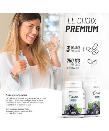 Organic Blackcurrant - 250 mg - 200 vegetable capsules - Buy Online on GoSupps.com