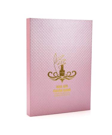 Nimoa Nail Color Card Book - 216 Color Nail Polish Display Stand | Nail Art Showcase in Pink & White - Buy Online on GoSupps.com
