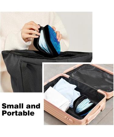 GIAPB Period Bag - Blue Marble Sanitary Napkin Storage & Makeup Pouch - Buy Online on GoSupps.com