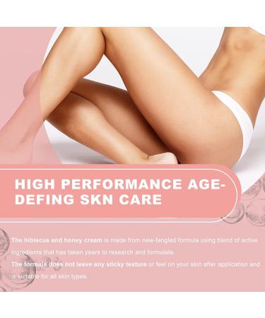Hibiscus and Honey Firming Cream - Neck Tightening Lotion with Collagen & Hyaluronic Acid | 4 FL OZ - Buy Online on GoSupps.com